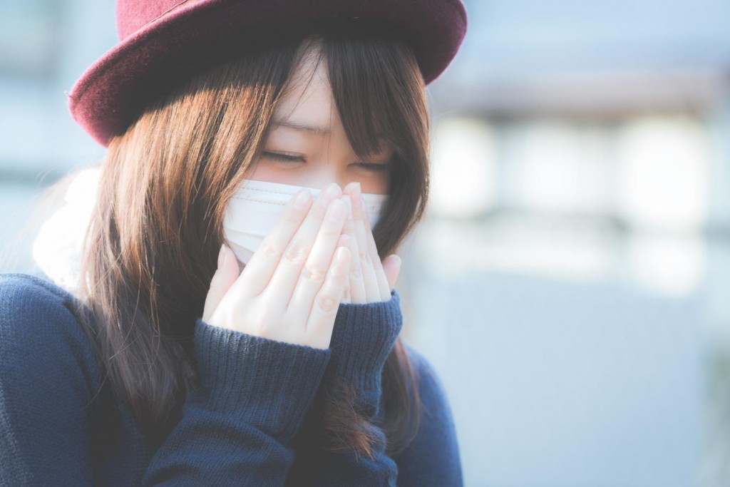 アレルギー性鼻炎,マスク,効果